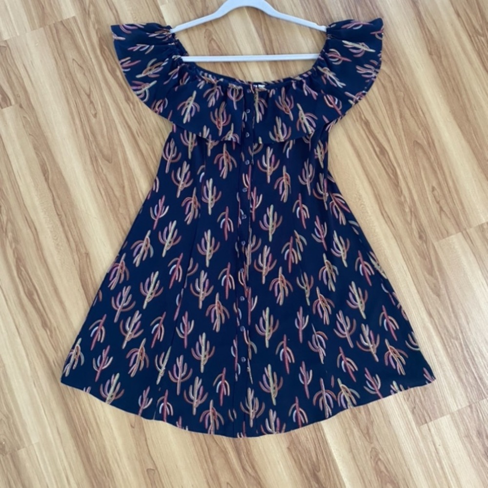 Cactus Mini Summer Dress, Size L